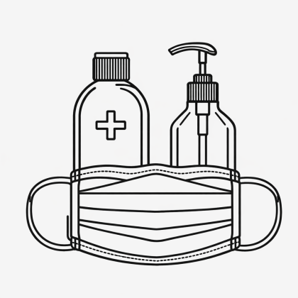 Маски и Антисептики